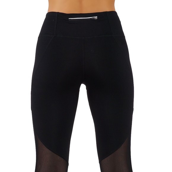 Yoga leggings capri length with mesh - Picture 2 of 6